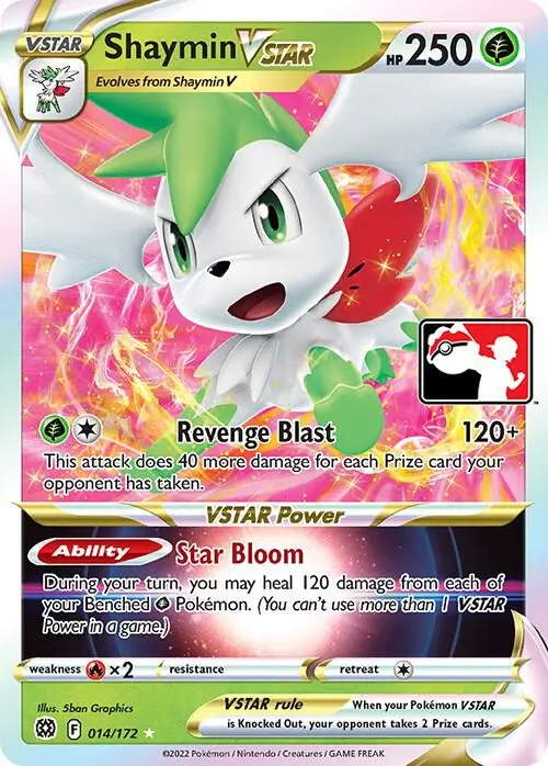 Carte Pokémon Shaymin VSTAR #014 — Play! Pokémon Prize Pack Series