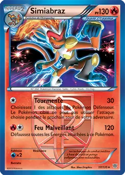 Carte Pokémon Simiabraz #017 Non Holo — Tempête Plasma