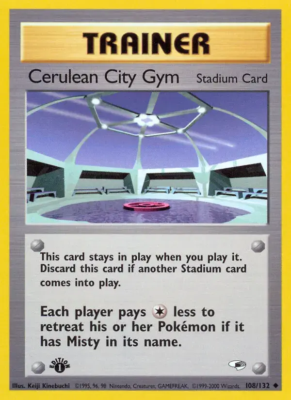 Carte Pokémon Cerulean City Gym #108 — Gym Heroes