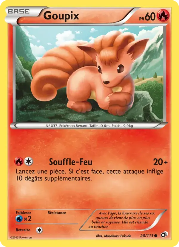 Carte Pokémon Goupix #20 — Trésors Légendaires