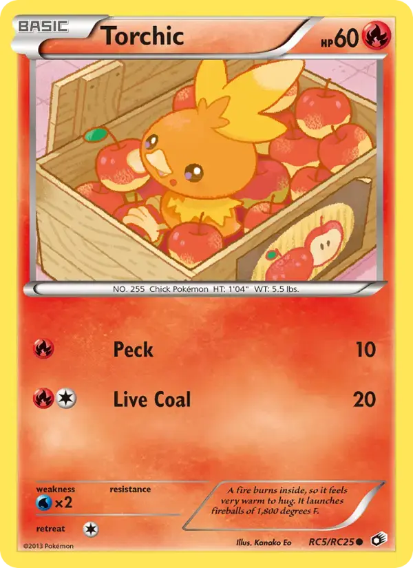 Carte Pokémon Torchic #RC5 — Trésors Légendaires
