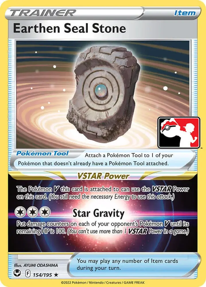 Earthen Seal Stone #154/195 S3 — Play! Pokémon Prize Pack Series