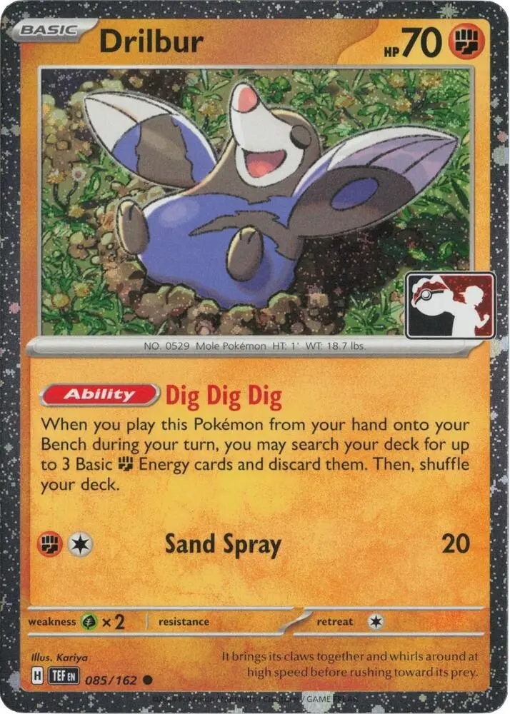 Drilbur #085/162 S7 — Play! Pokémon Prize Pack Series