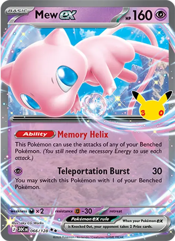 Mew ex #066 — 30th Celebration