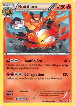 Carte Pokémon Roitiflam #026 Cosmos — Frontières Franchies