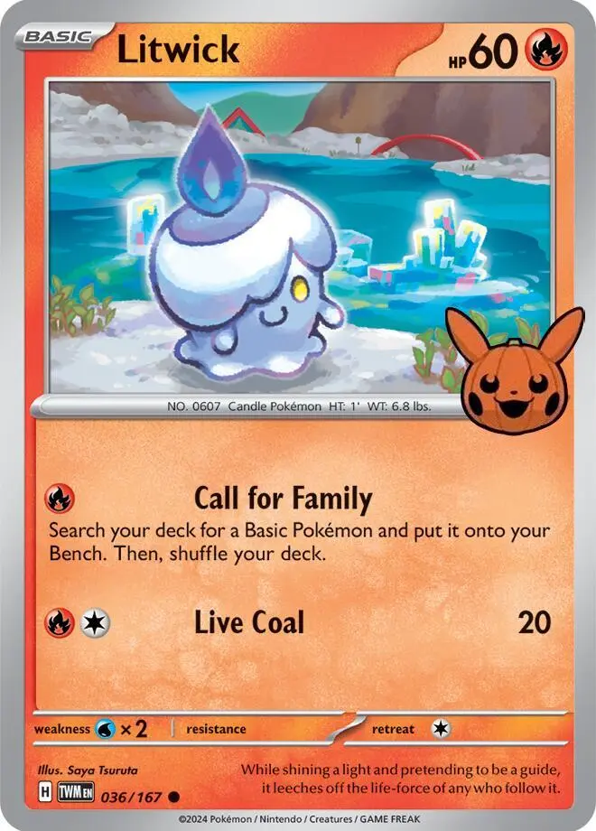 Carte Pokémon Litwick #036 — Trick or Trade BOOster Bundle 2024