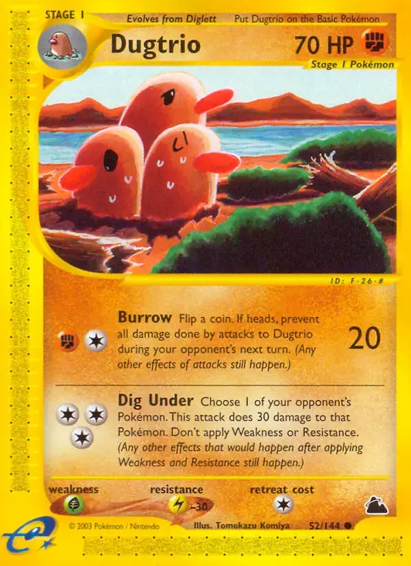 Carte Pokémon Triopikeur #52 — Skyridge