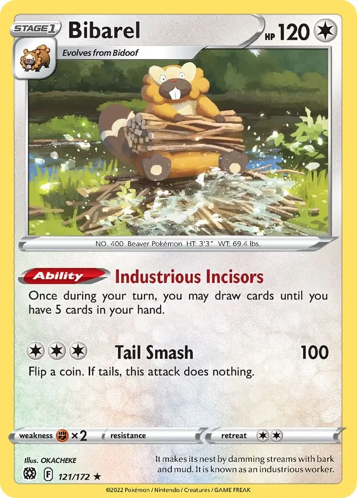 Bibarel #121/172 S3 — Play! Pokémon Prize Pack Series