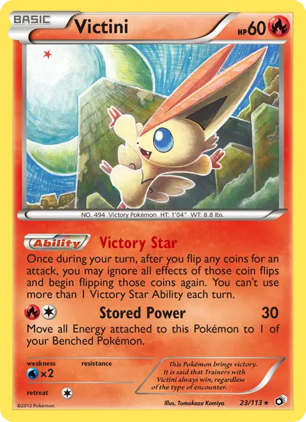 Carte Pokémon Victini #23 — Trésors Légendaires