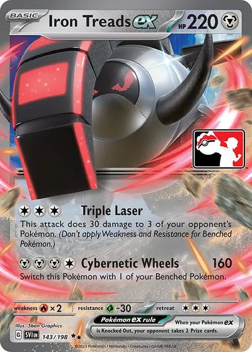 Iron Treads ex #143/198 S3 — Play! Pokémon Prize Pack Series