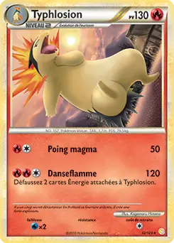 Carte Pokémon Typhlosion #032 Cracked Ice — HeartGold SoulSilver