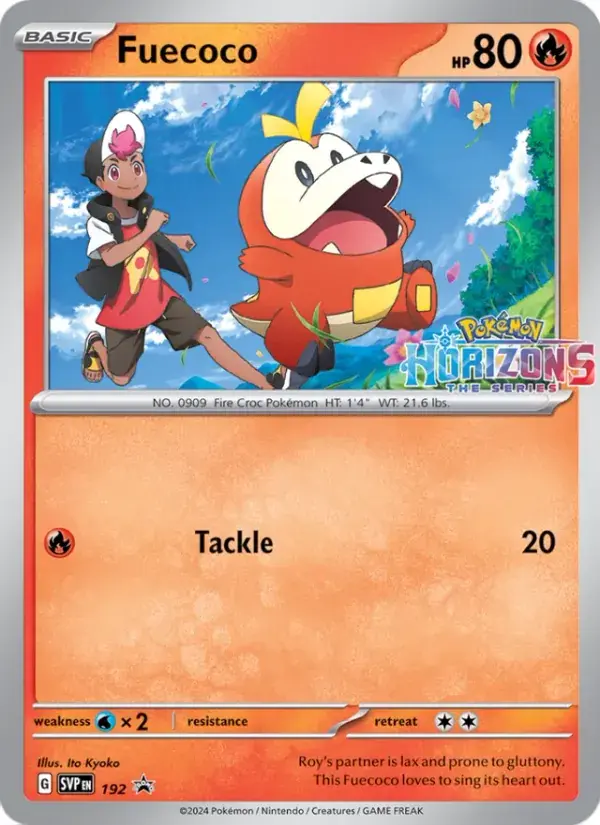 Carte Pokémon Chochodile #192 — Promos Écarlate et Violet