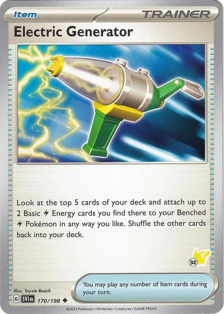 Electric Generator #Pikachu 32 — Battle Academy 2024