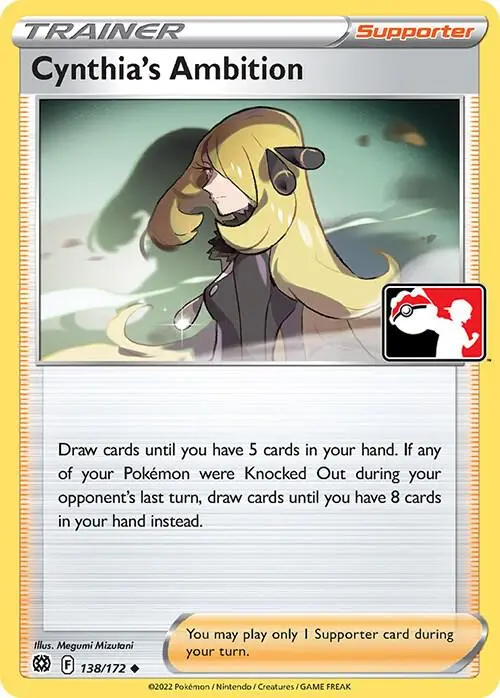 Cynthia's Ambition #138/172 S3 — Play! Pokémon Prize Pack Series