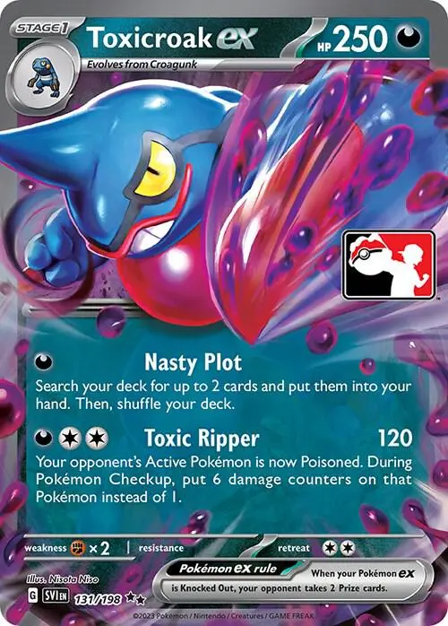 Toxicroak ex #131/198 S3 — Play! Pokémon Prize Pack Series