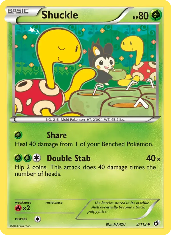 Carte Pokémon Shuckle #3 — Trésors Légendaires