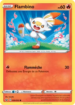 Carte Pokémon Flambino #030 Cosmos — Épée et Bouclier