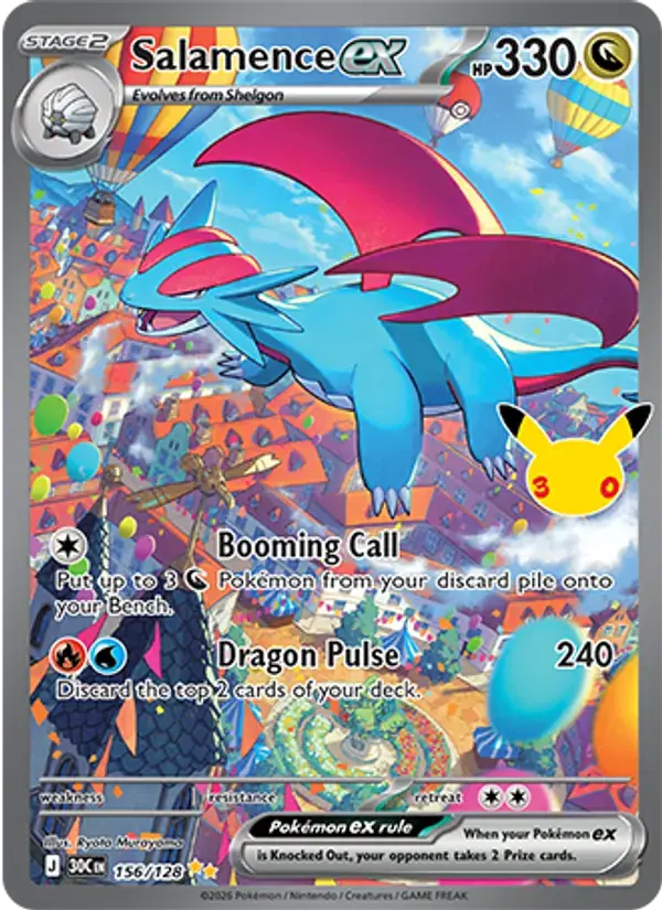 Salamence ex #156 — 30th Celebration