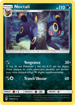 Carte Pokémon Noctali #120 Cosmos — Tonnerre Perdu
