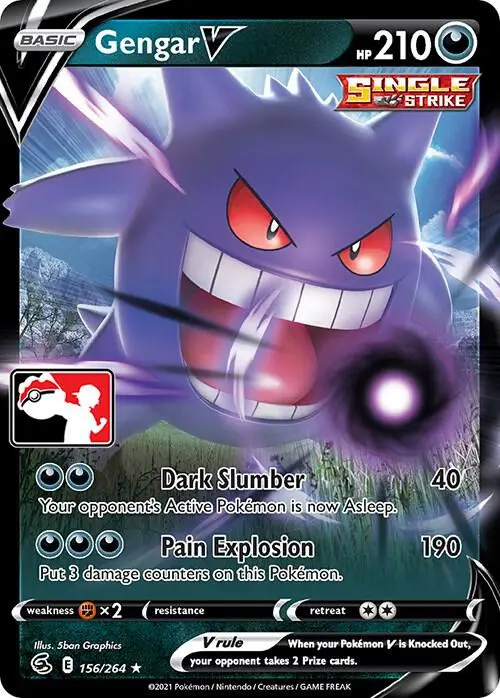 Gengar V #156/264 S2 — Play! Pokémon Prize Pack Series