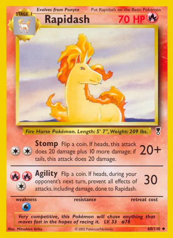 Carte Pokémon Galopa #60 — Legendary Collection