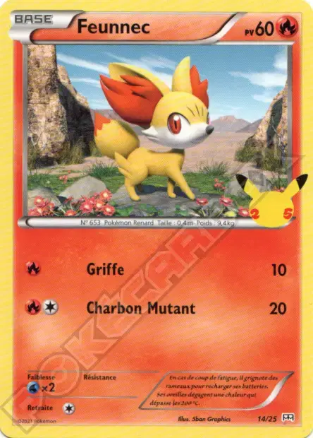 Carte Pokémon Feunnec #14 — 2021 Promo McDonald's