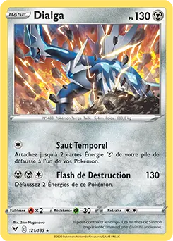 Carte Pokémon Dialga #121 Non Holo — Voltage Éclatant
