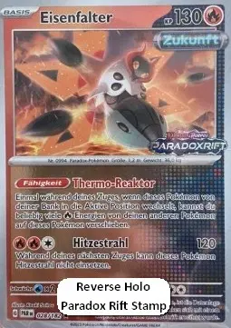 Carte Pokémon Mite-de-Fer #028 Stamp V3 — Faille Paradoxe