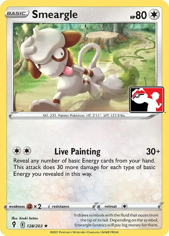 Smeargle #128/203 S1 — Play! Pokémon Prize Pack Series