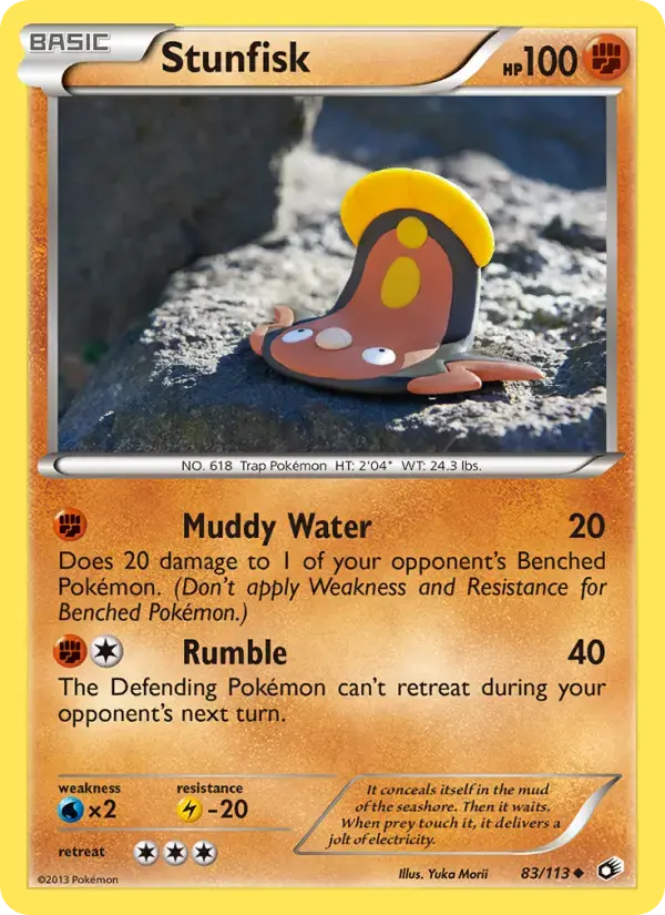 Carte Pokémon Stunfisk #83 — Trésors Légendaires