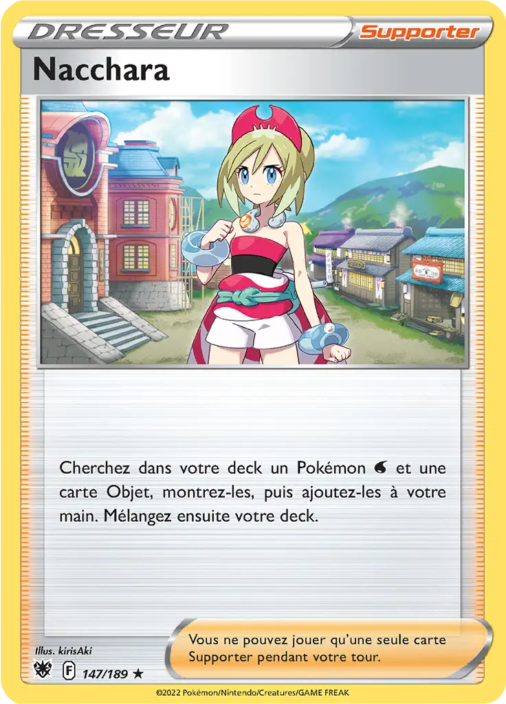 Carte Pokémon Nacchara #147 Non Holo — Astres Radieux