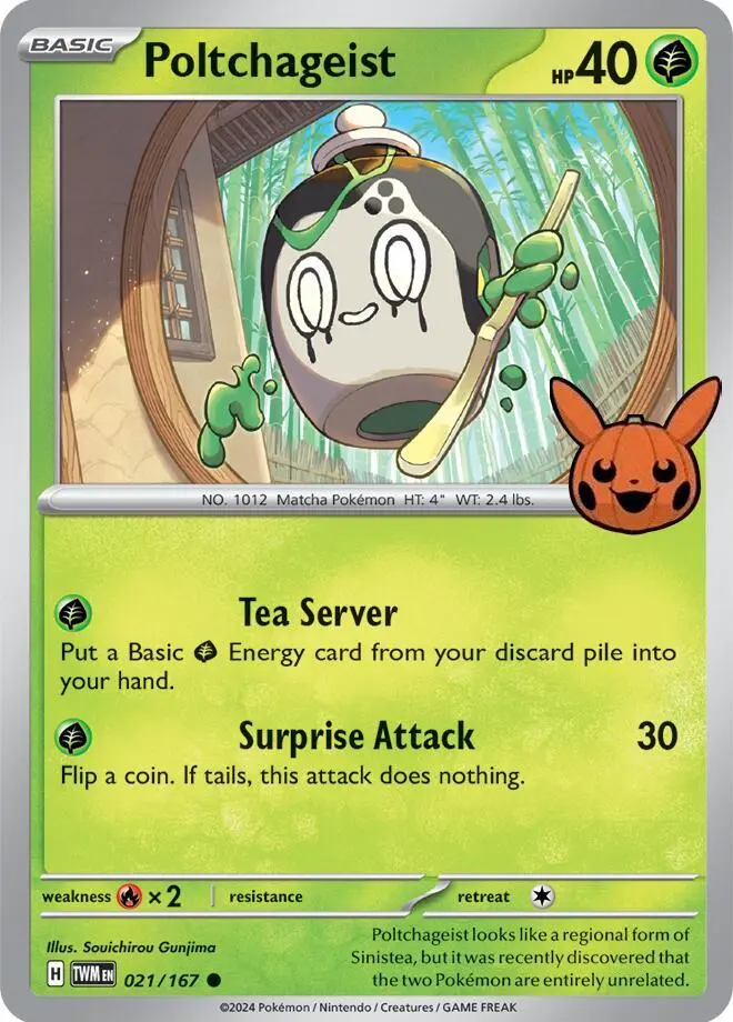 Carte Pokémon Poltchageist #021 — Trick or Trade BOOster Bundle 2024