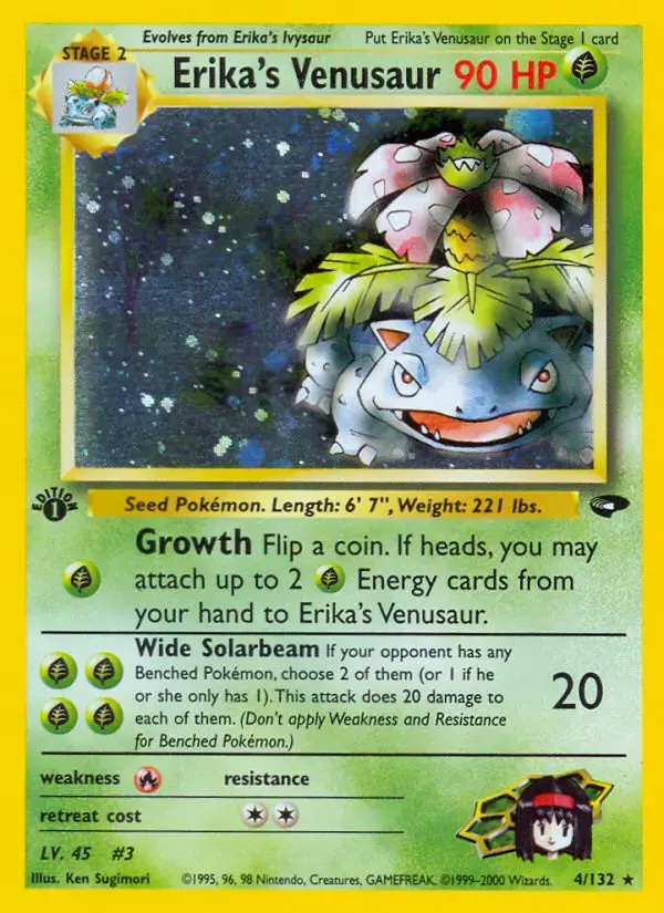 Carte Pokémon Erika's Florizarre #4 — Gym Challenge