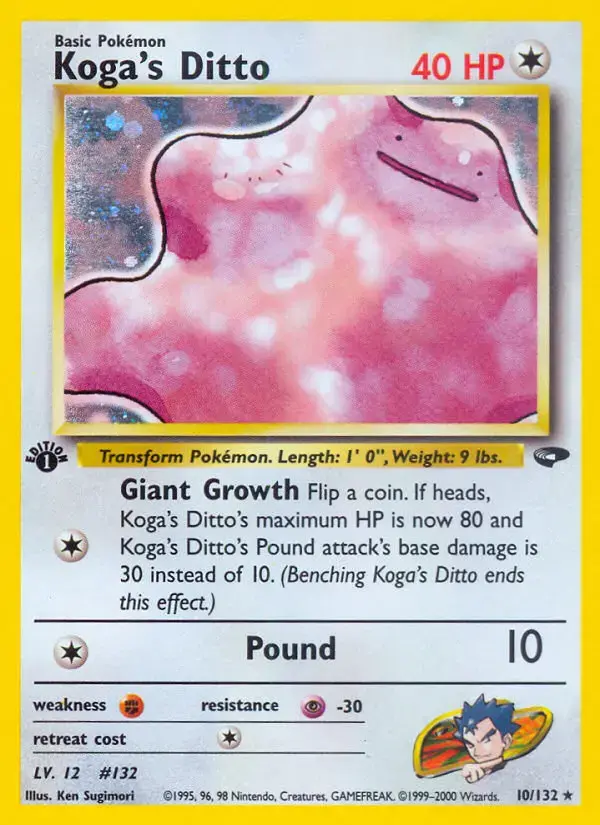 Carte Pokémon Koga's Métamorph #10 — Gym Challenge
