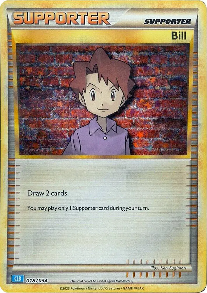 Carte Pokémon Bill #018 — Deck Tortank & Suicune-ex