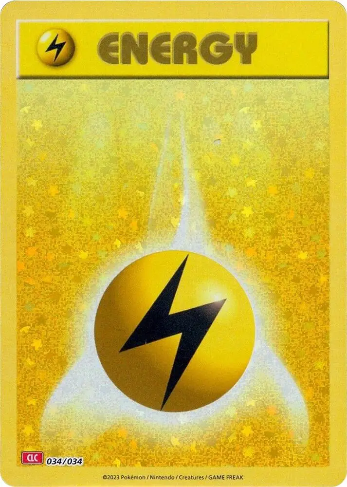 Carte Pokémon Basic Lightning Energy #034 — Deck Dracaufeu & Ho-Oh-ex