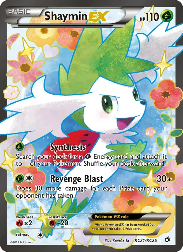 Carte Pokémon Shaymin-EX #RC21 — Trésors Légendaires