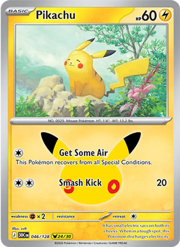 Pikachu #046 — 30th Celebration