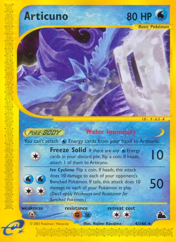 Carte Pokémon Artikodin #4 — Skyridge