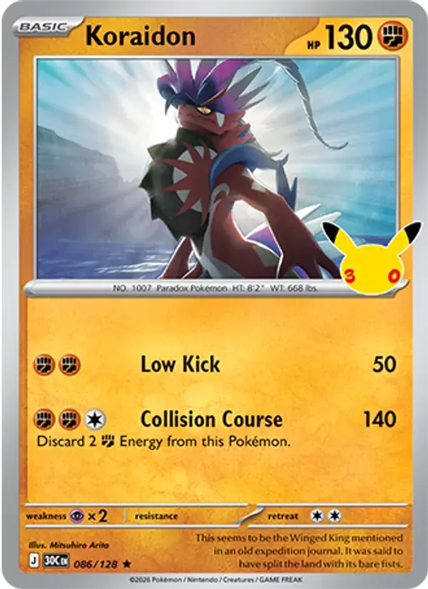 Koraidon #086 — 30th Celebration