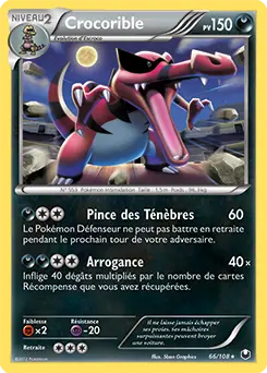 Carte Pokémon Crocorible #066 Cosmos — Explorateurs Obscurs