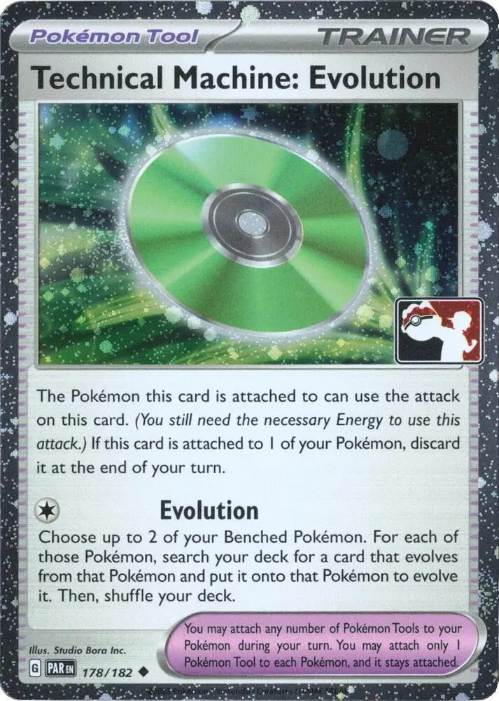 Carte Pokémon Technical Machine: Evolution - 178/182 (Cosmos Holo) #178 — Play! Pokémon Prize Pack Series