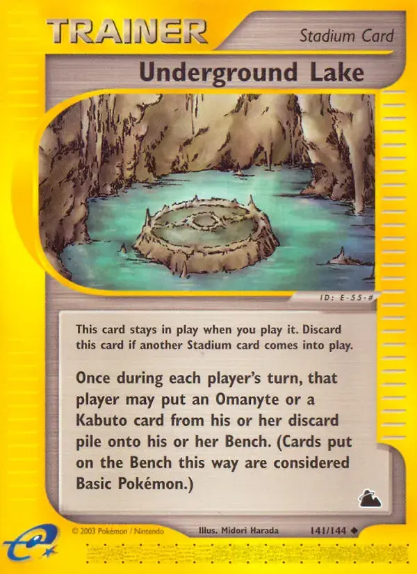 Carte Pokémon Underground Lake #141 — Skyridge