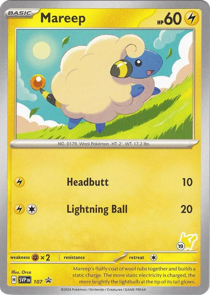 Mareep #Pikachu 19 — Battle Academy 2024