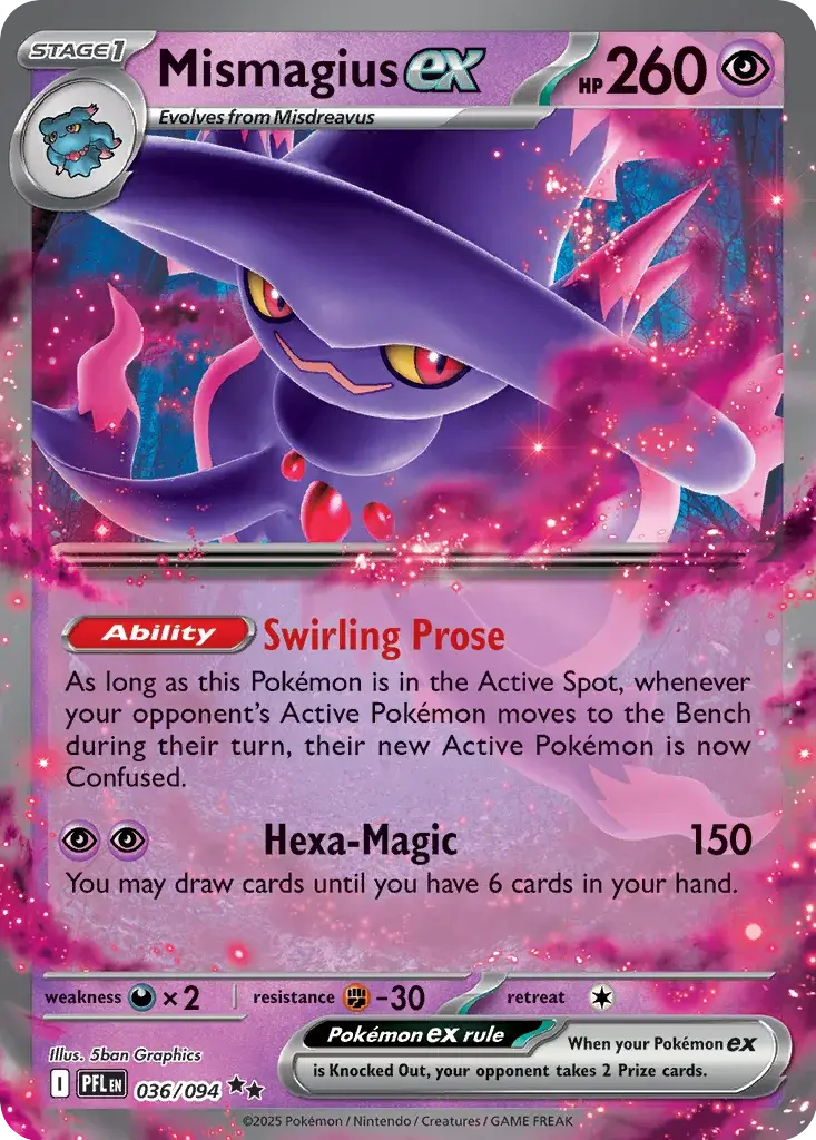 Mismagius ex #036/094 S9 — Play! Pokémon Prize Pack Series