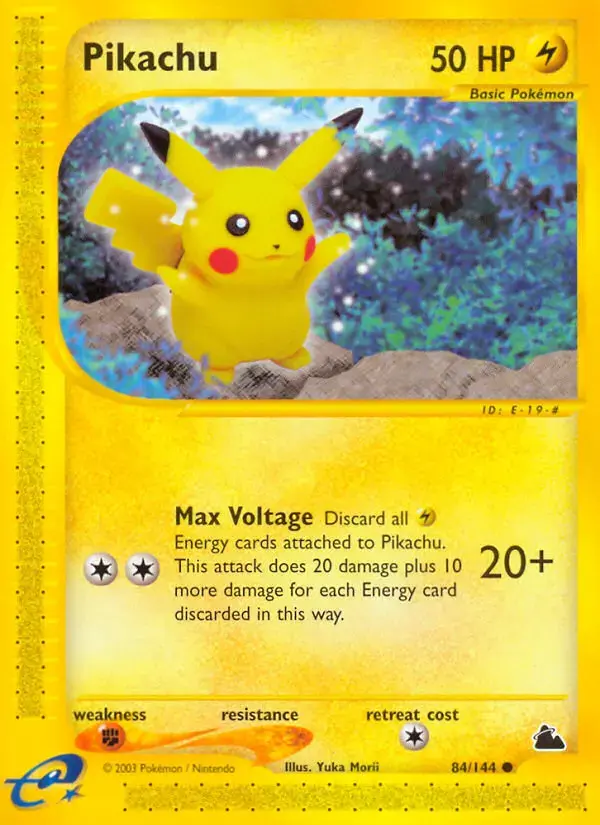 Carte Pokémon Pikachu #84 — Skyridge