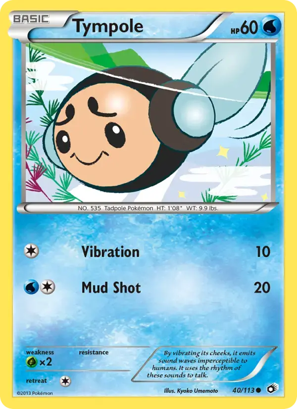 Carte Pokémon Tympole #40 — Trésors Légendaires