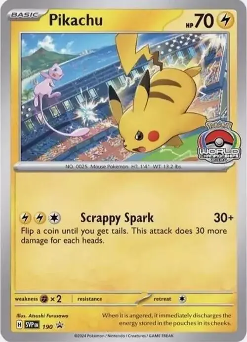 Carte Pokémon Pikachu #190 — Promos Écarlate et Violet