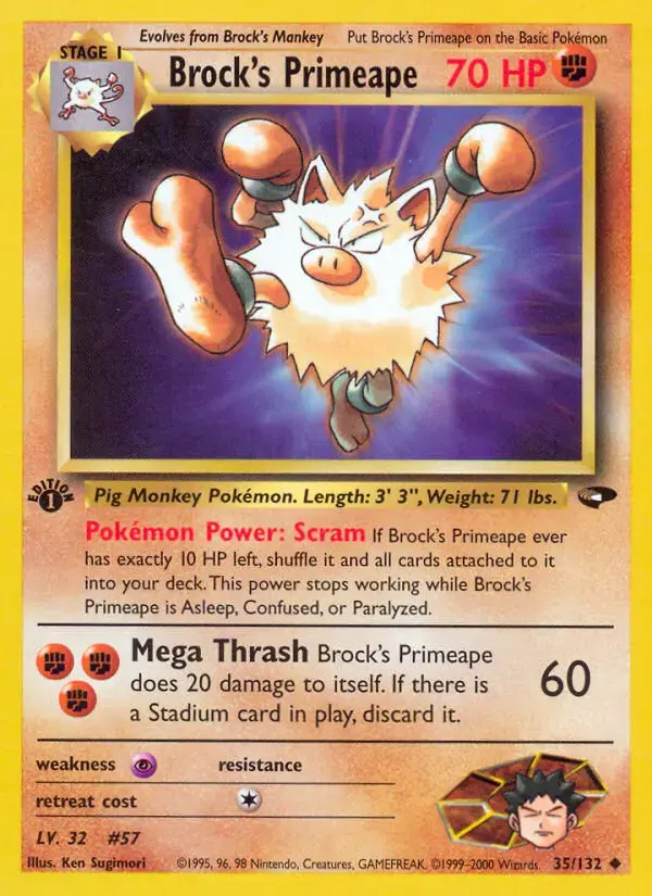 Carte Pokémon Brock's Colossinge #35 — Gym Challenge