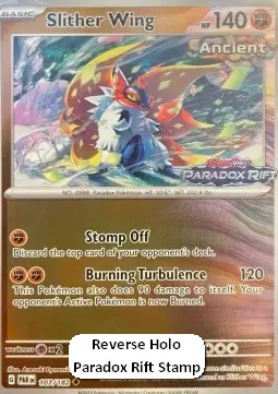 Carte Pokémon Rampe-Ailes #107 Stamp — Faille Paradoxe
